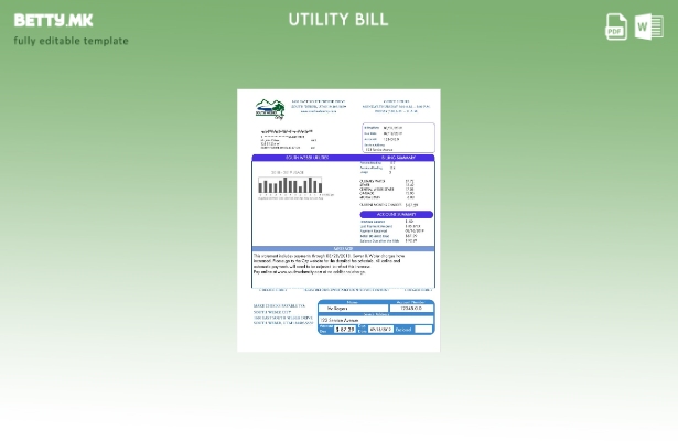 Модерен стил на САД Саут Вебер Сити Јута за комунални сметки за вода